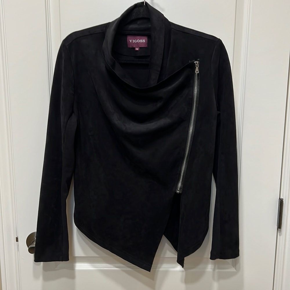 Faux suede jacket